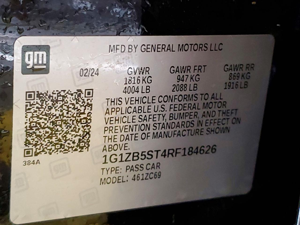 2024 CHEVROLET MALIBU LS photo 12