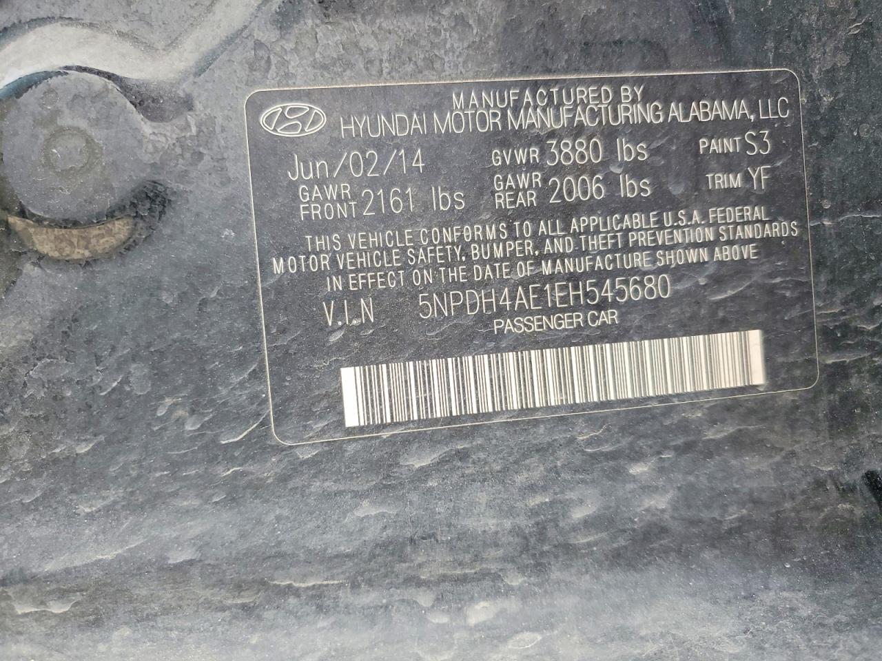 2014 HYUNDAI ELANTRA SE photo 13