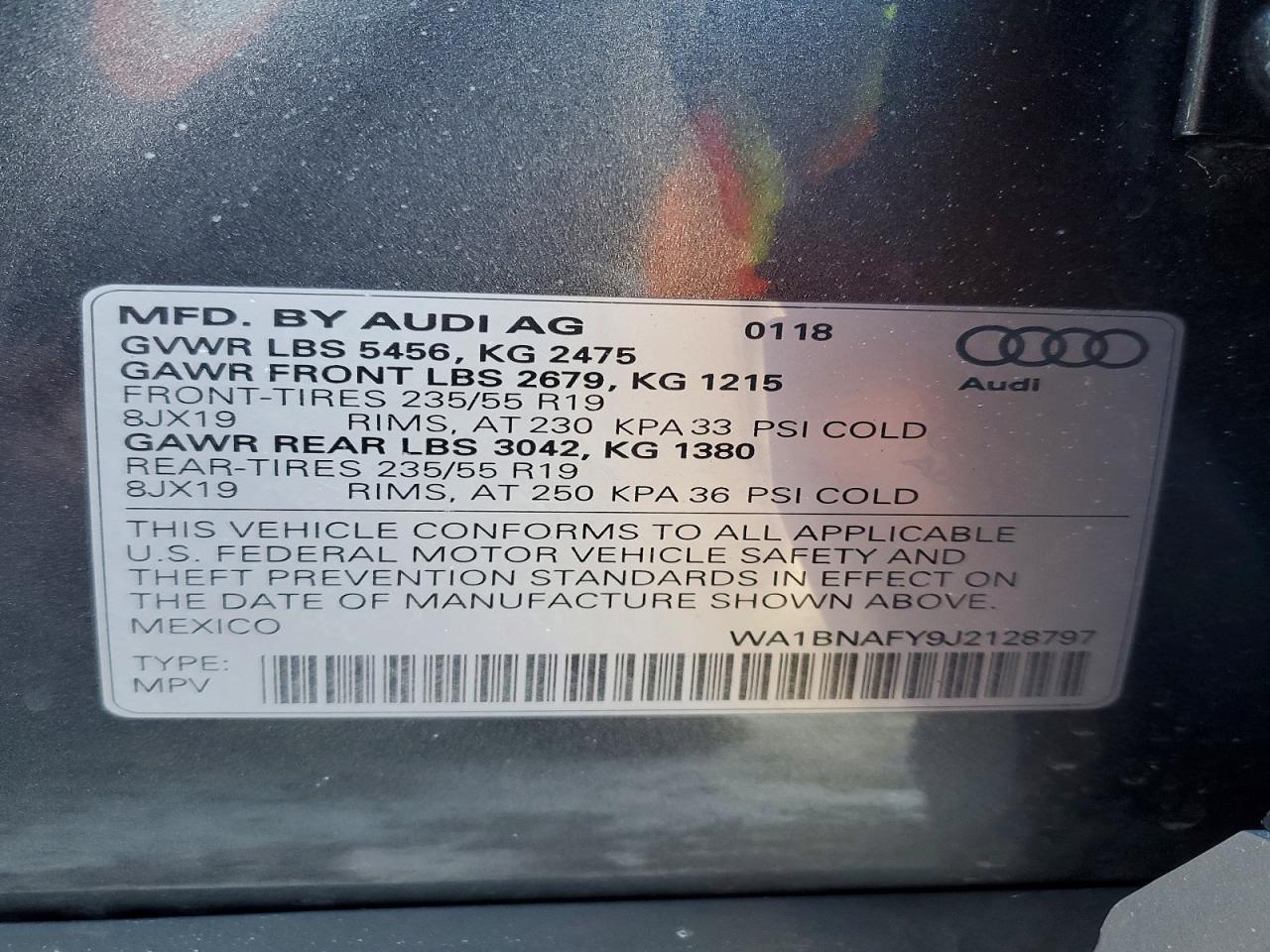 2018 AUDI Q5 PREMIUM PLUS photo 12