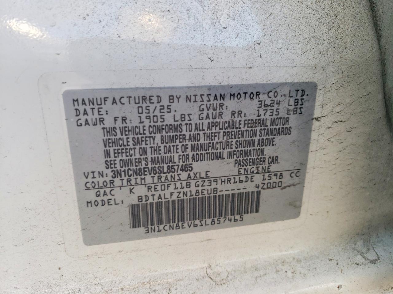 2025 NISSAN VERSA SV photo 12