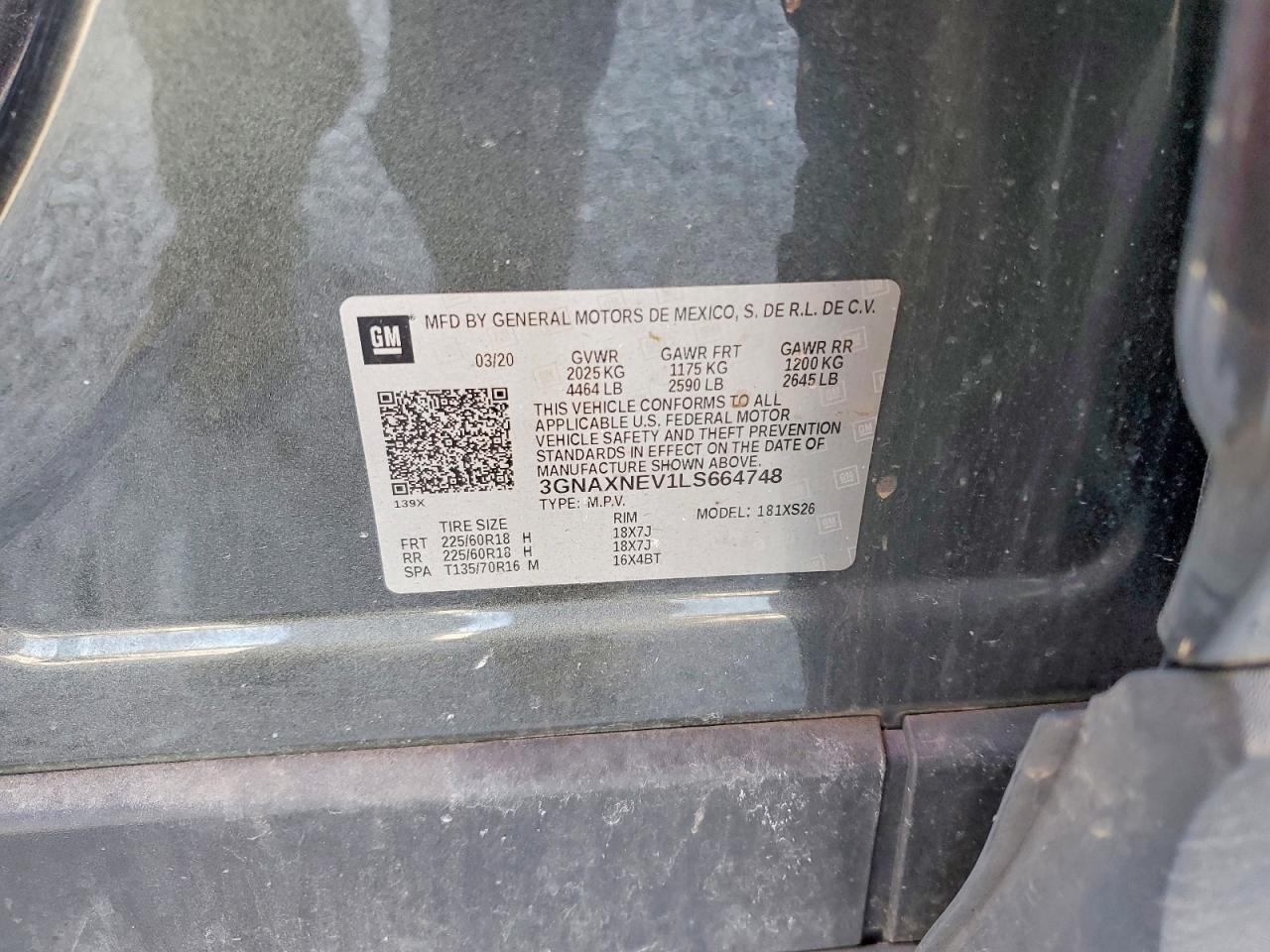 2020 CHEVROLET EQUINOX PREMIER photo 13