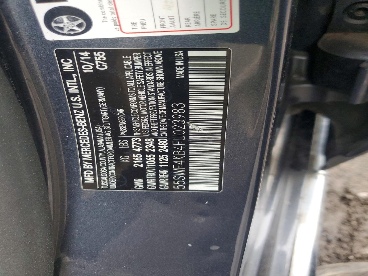2015 MERCEDES-BENZ C 300 4MATIC photo 12