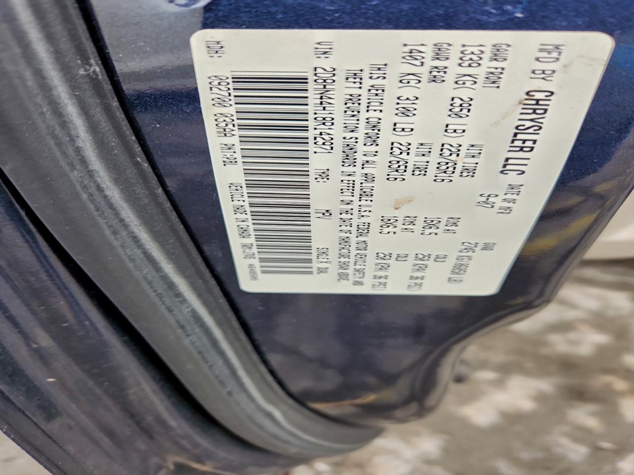 2008 DODGE GRAND CARAVAN SE photo 13