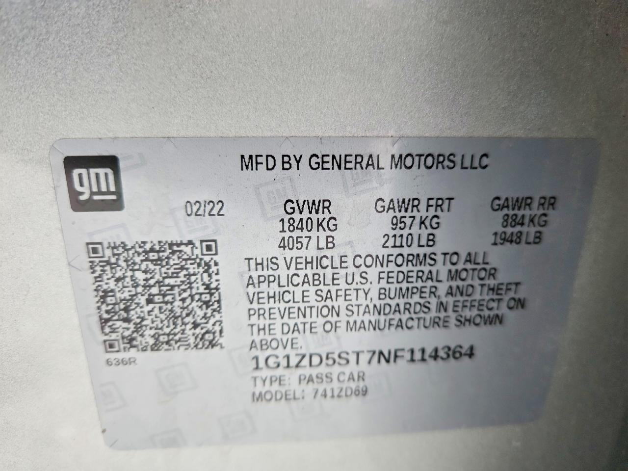 2022 CHEVROLET MALIBU LT photo 25