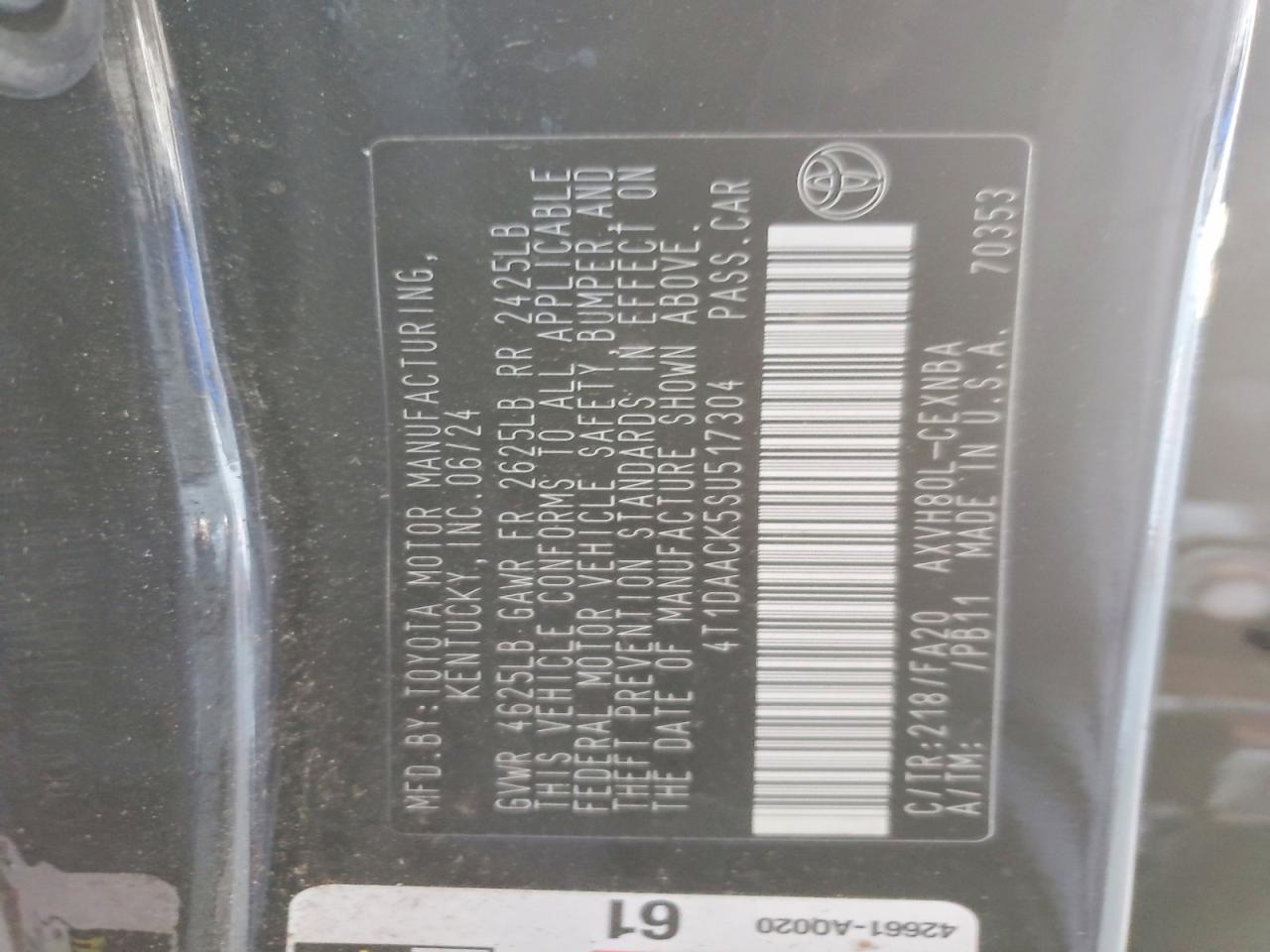 2025 TOYOTA CAMRY XSE photo 12