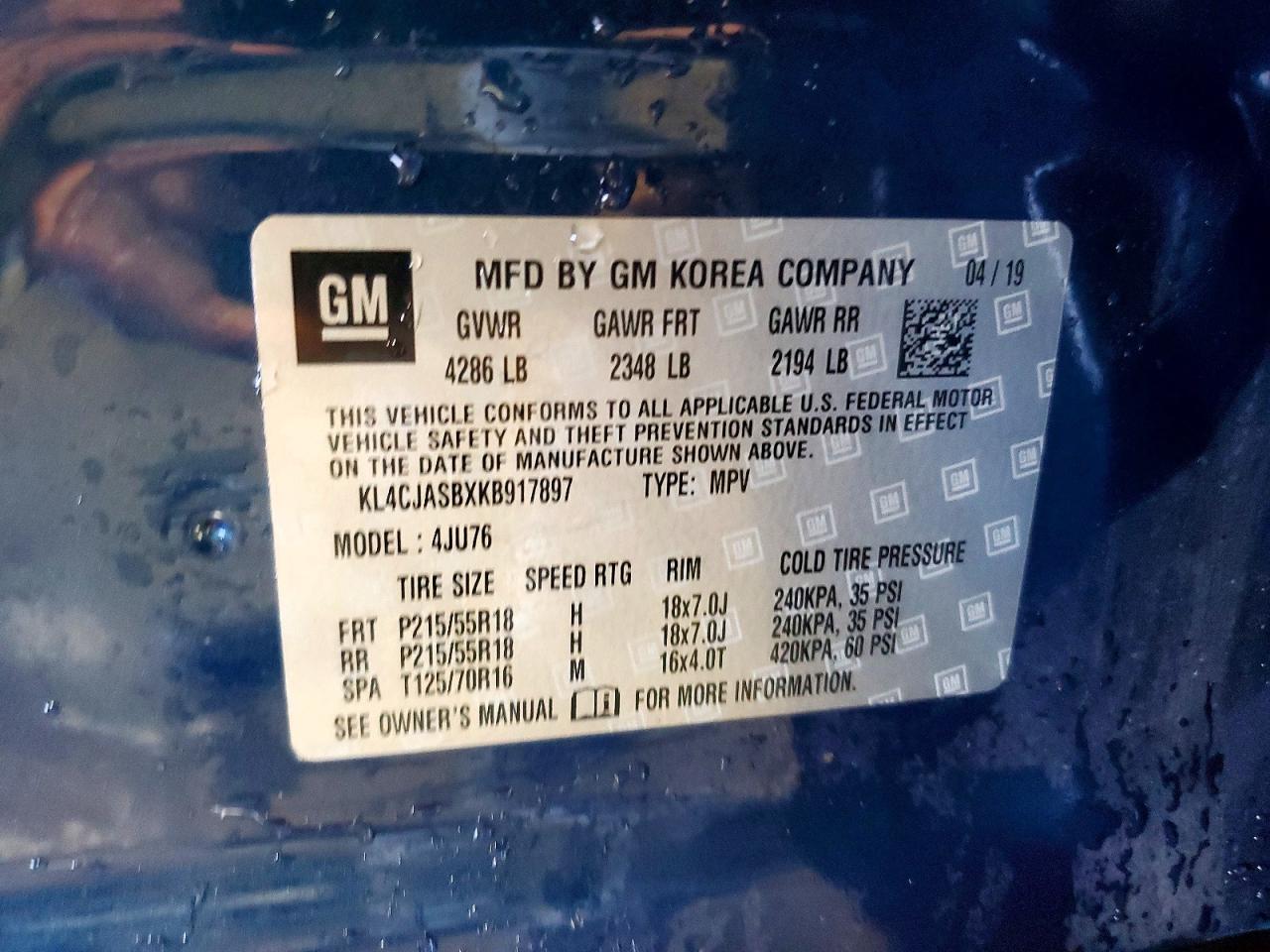 2019 BUICK ENCORE PREFERRED photo 12
