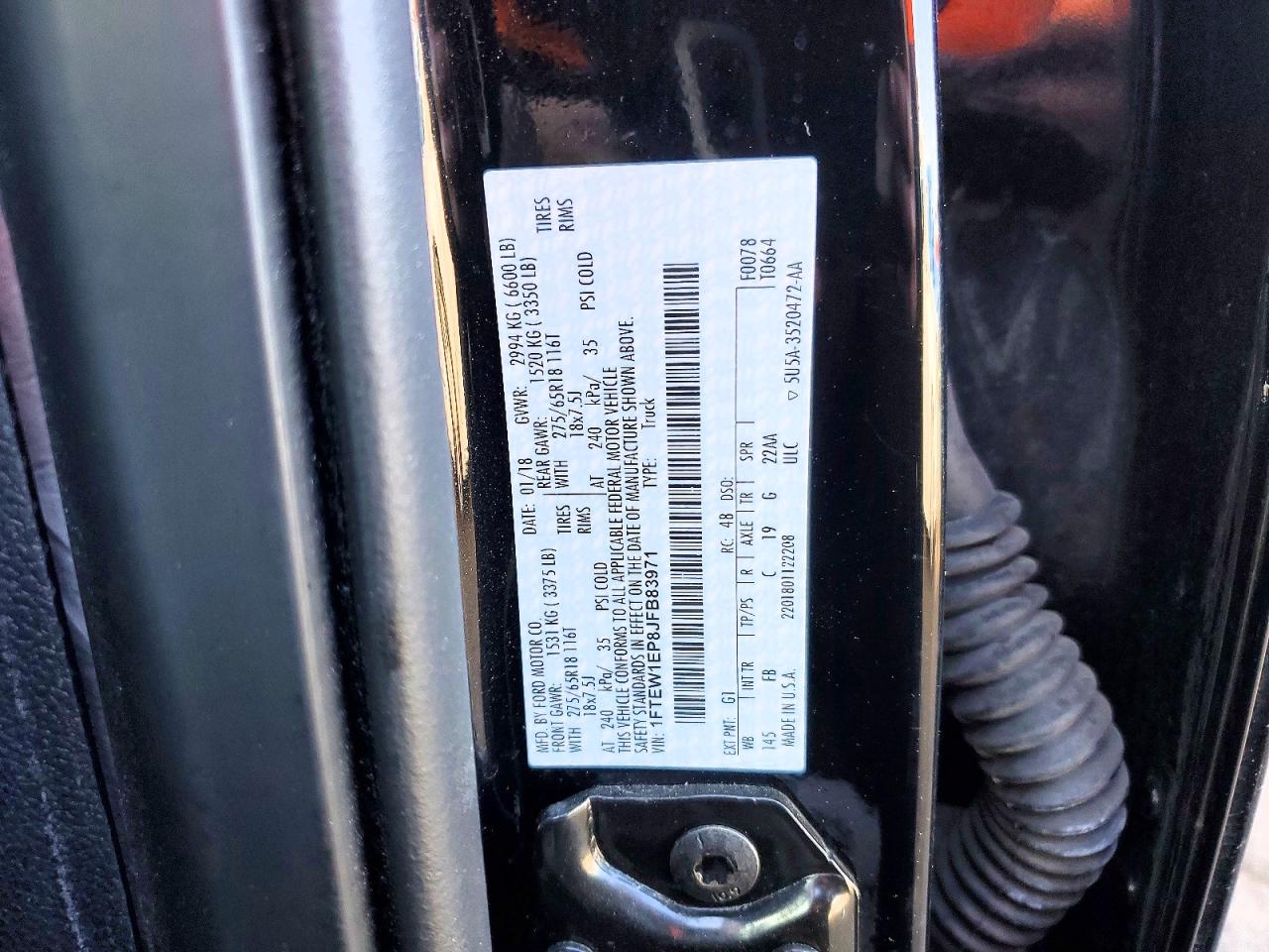 2018 FORD F150 SUPERCREW photo 12