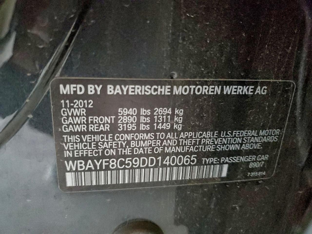 2013 BMW 750 LXI photo 12