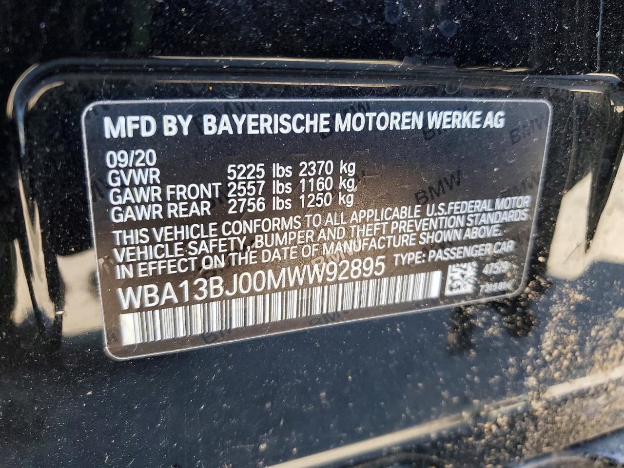 2021 BMW 530 XI photo 12