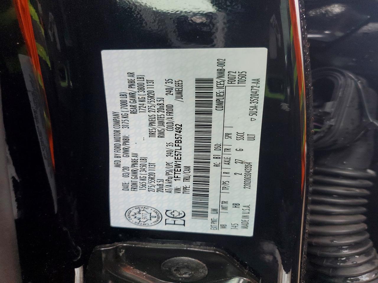 2020 FORD F150 SUPERCREW photo 12