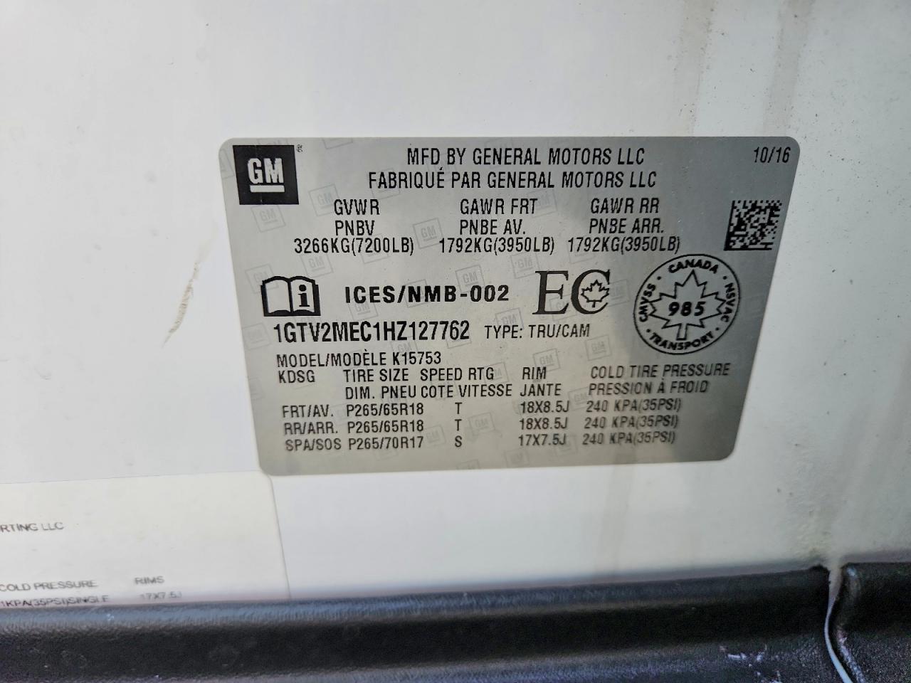 2017 GMC SIERRA K1500 SLE photo 12