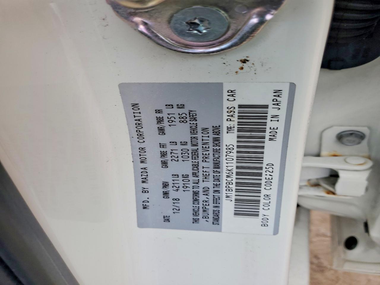 2019 MAZDA 3 PREFERRED PLUS photo 12