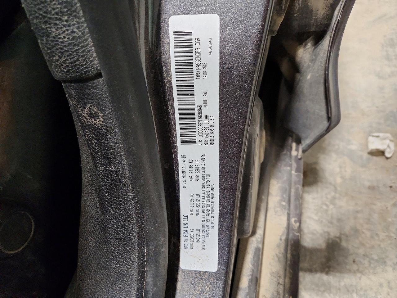 2015 CHRYSLER 200 LIMITED photo 12