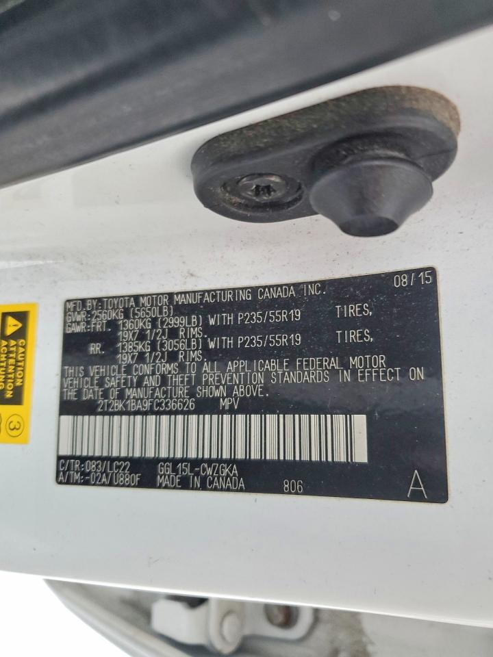 2015 LEXUS RX 350 BASE photo 25