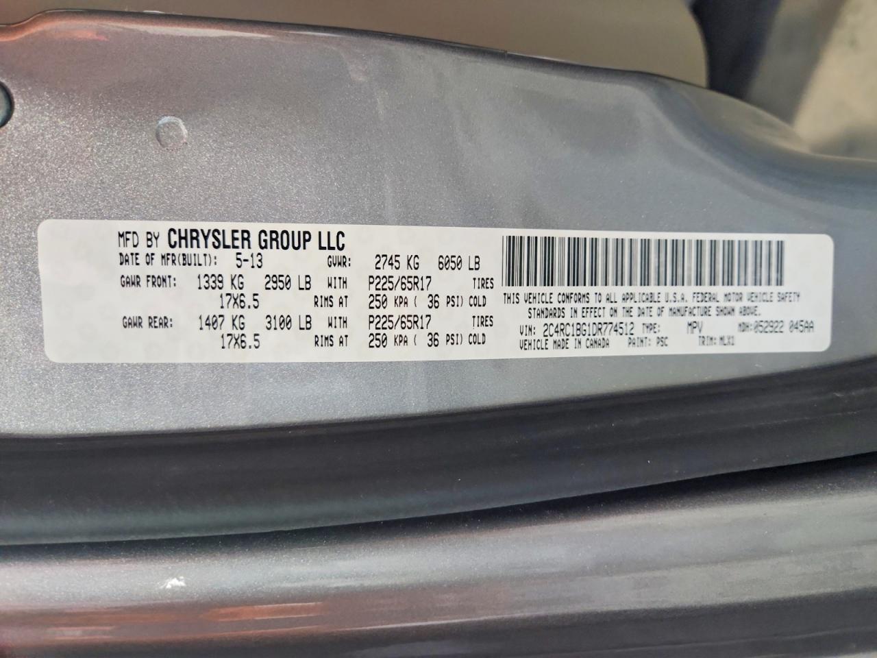 2013 CHRYSLER TOWN & COUNTRY TOURING photo 13