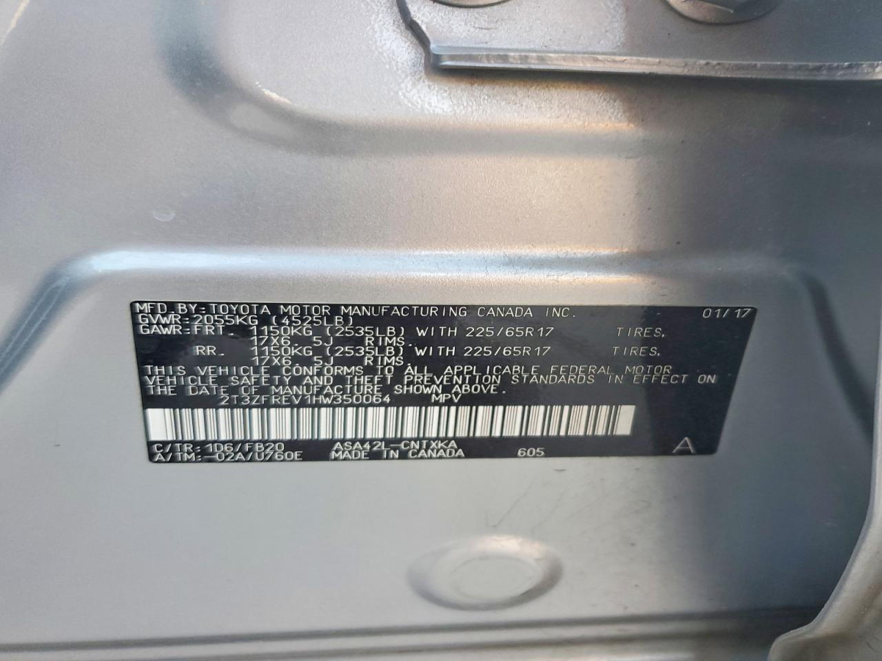 2017 TOYOTA RAV4 LE photo 13
