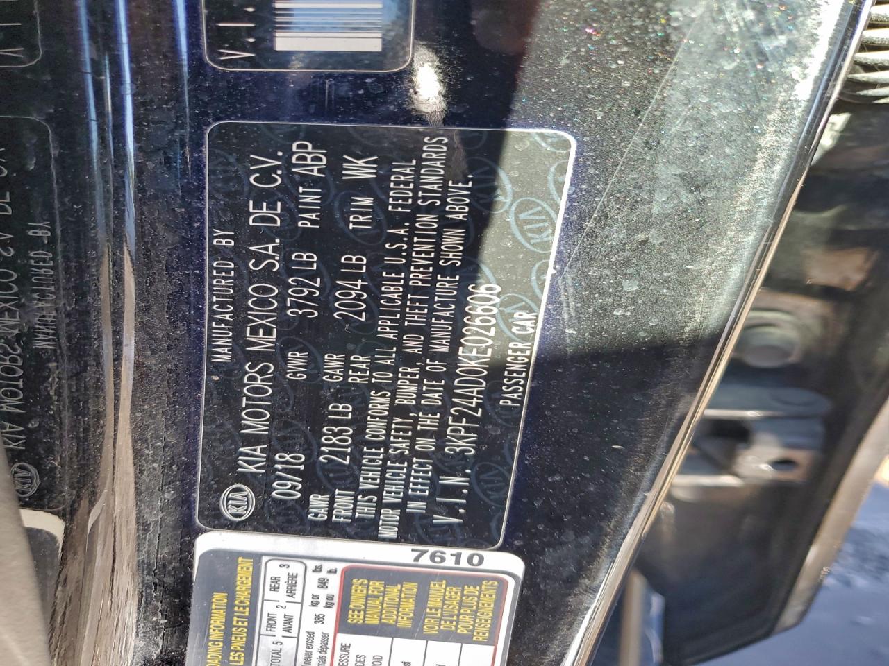 2019 KIA FORTE FE photo 12