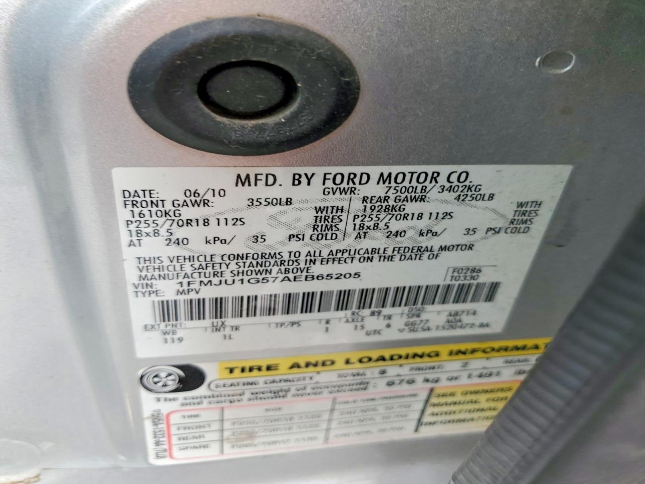 2010 FORD EXPEDITION XLT photo 14