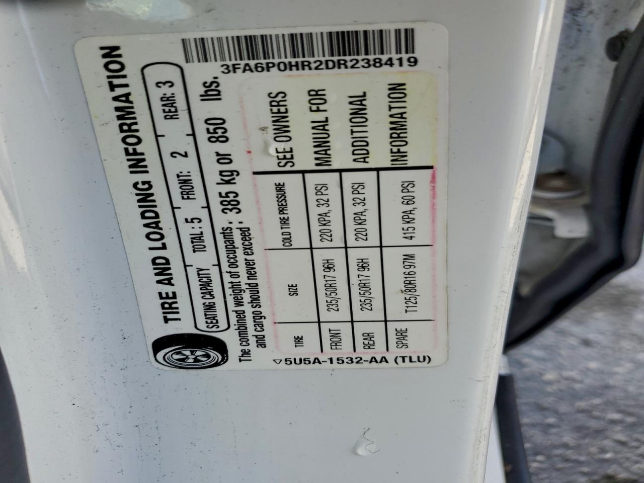 2013 FORD FUSION SE photo 12