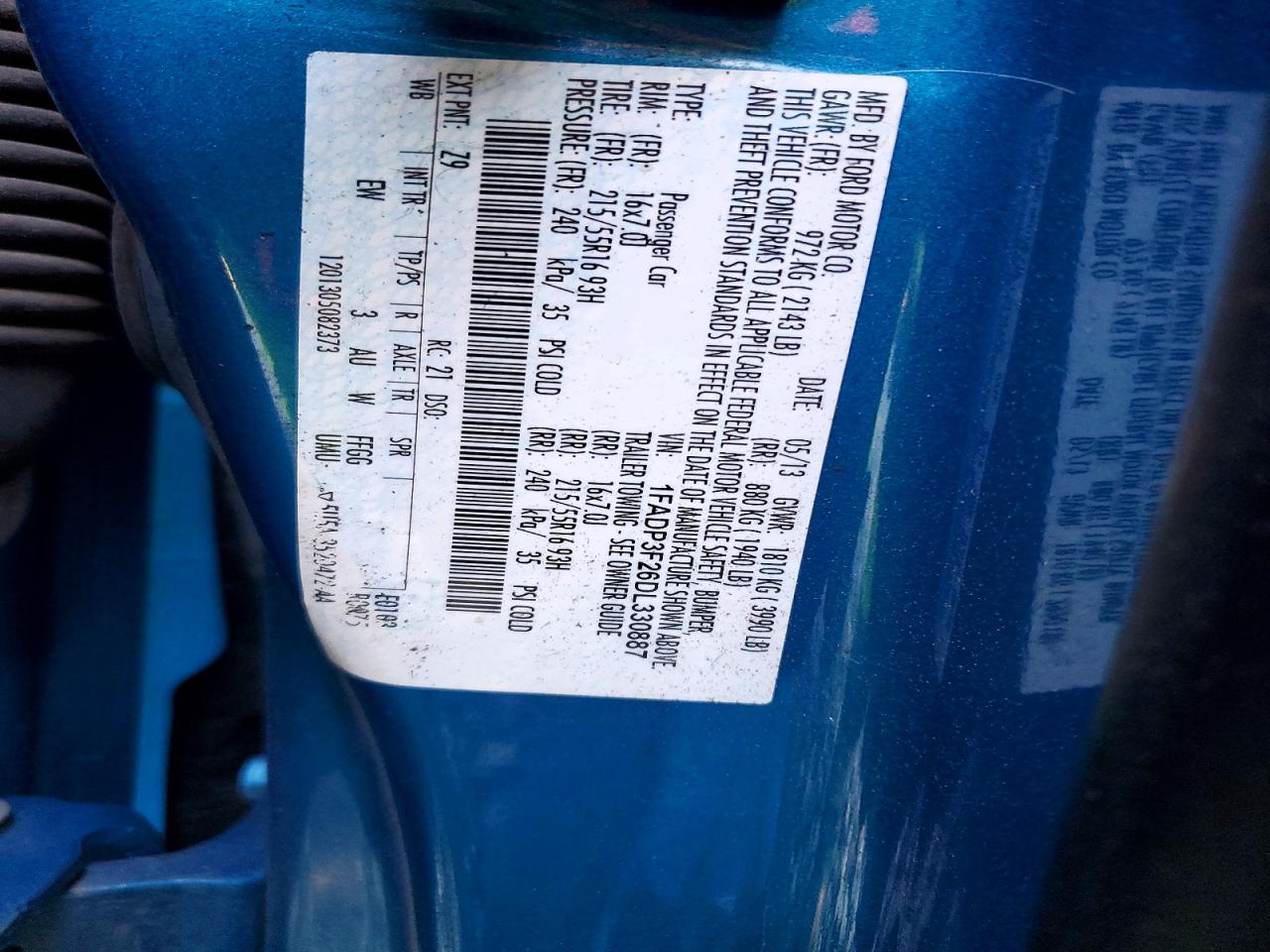 2013 FORD FOCUS SE photo 12
