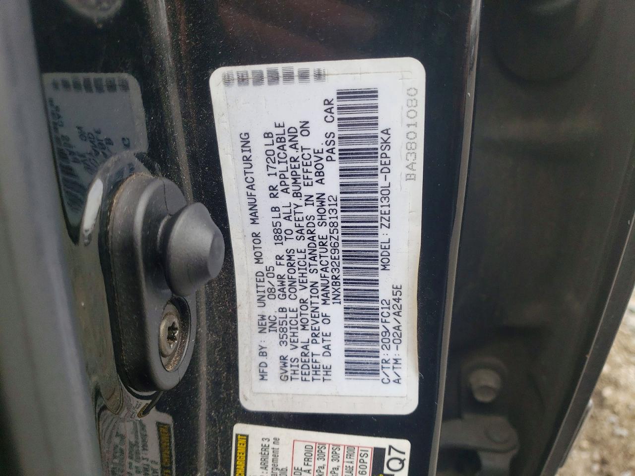 2006 TOYOTA COROLLA CE photo 12