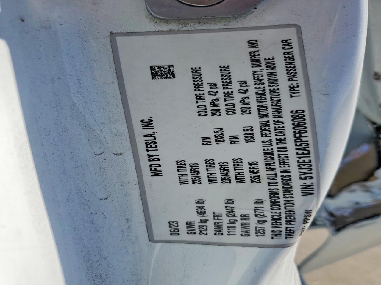 2023 TESLA MODEL 3 photo 25