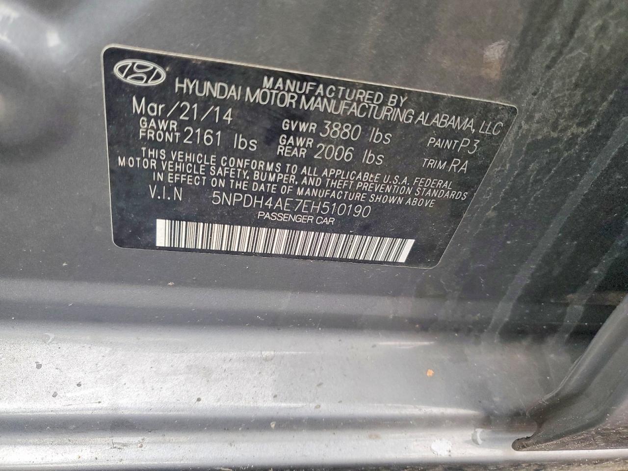 2014 HYUNDAI ELANTRA SE photo 12