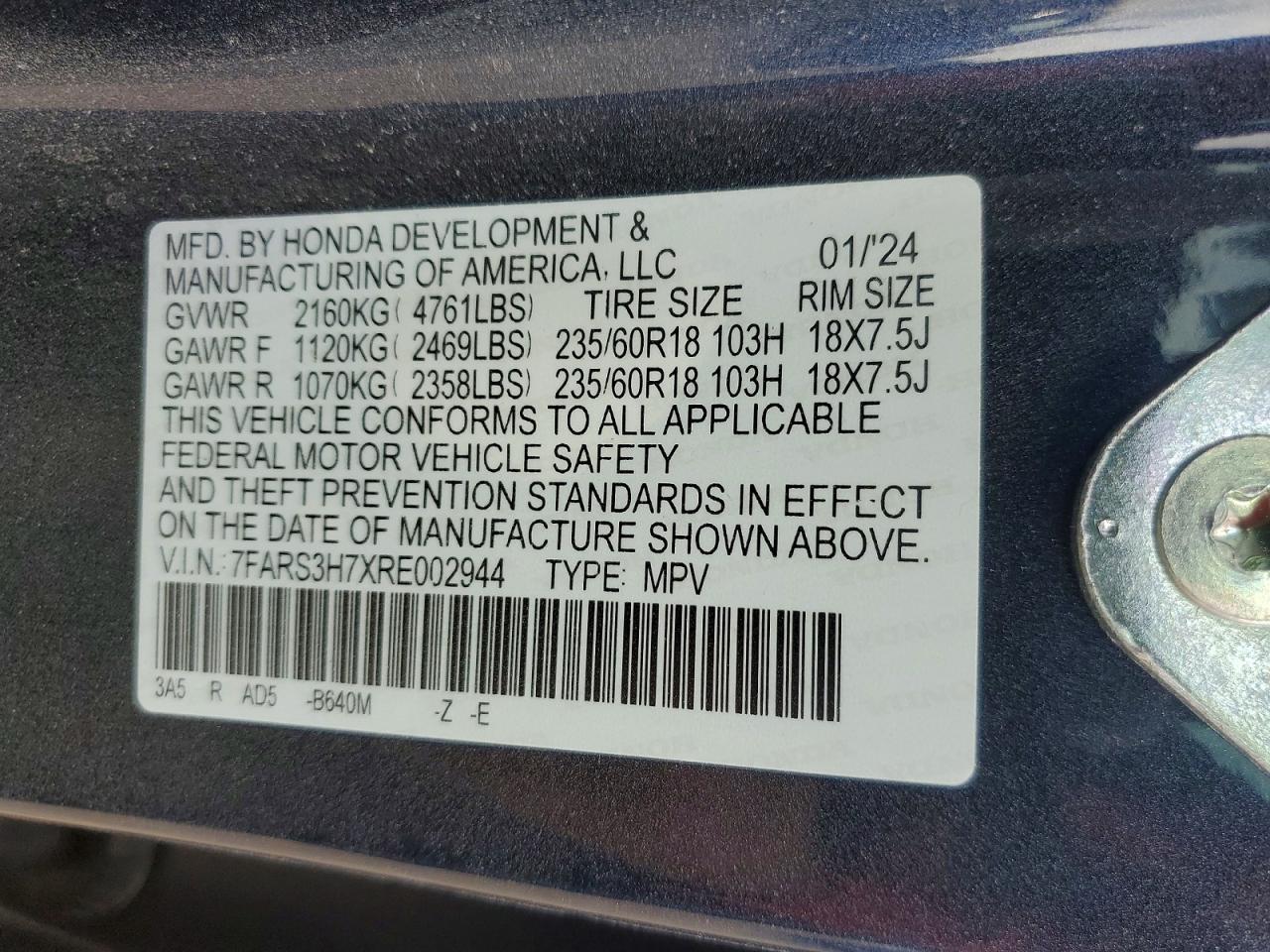 2024 HONDA CR-V EXL photo 13