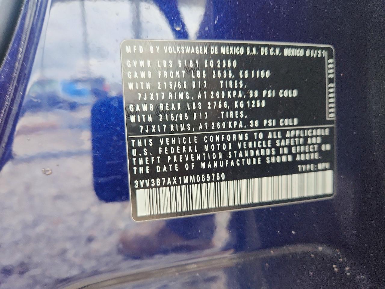 2021 VOLKSWAGEN TIGUAN SE photo 13