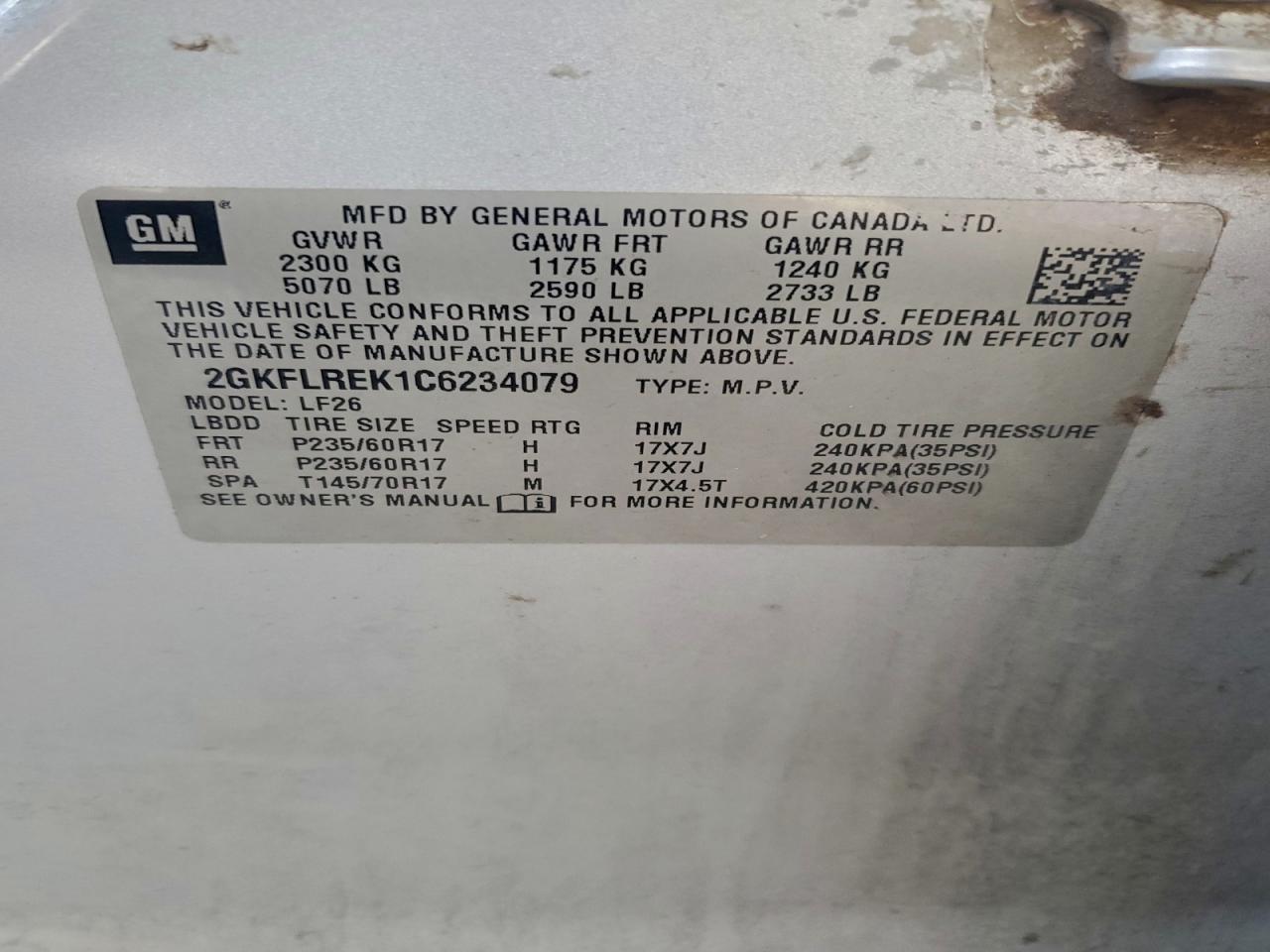 2012 GMC TERRAIN SLE photo 13