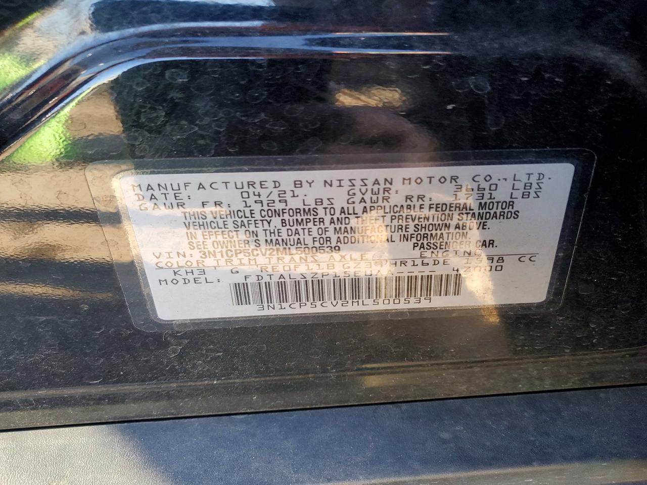 2021 NISSAN KICKS SV photo 14
