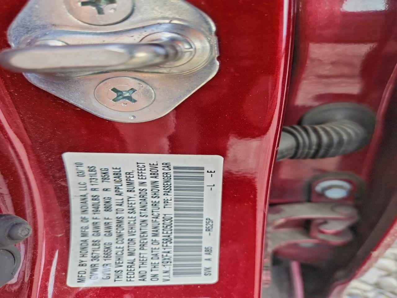 2010 HONDA CIVIC LX photo 13