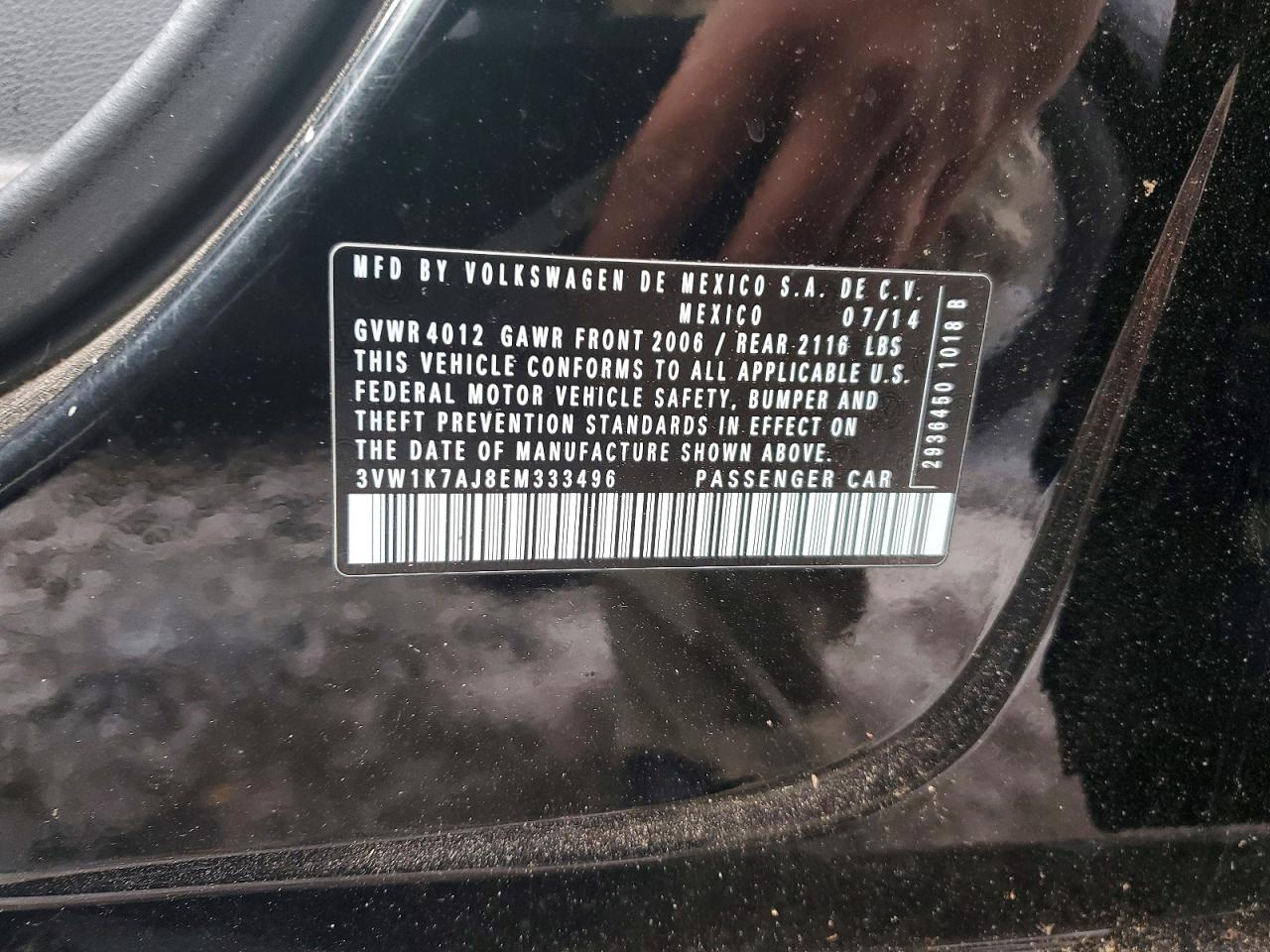 2014 VOLKSWAGEN JETTA BASE photo 12