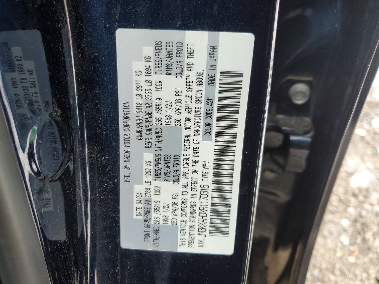 2024 MAZDA CX-90 SELECT photo 13