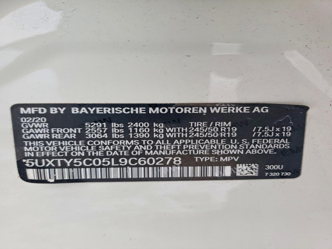 2020 BMW X3 XDRIVE30I photo 25