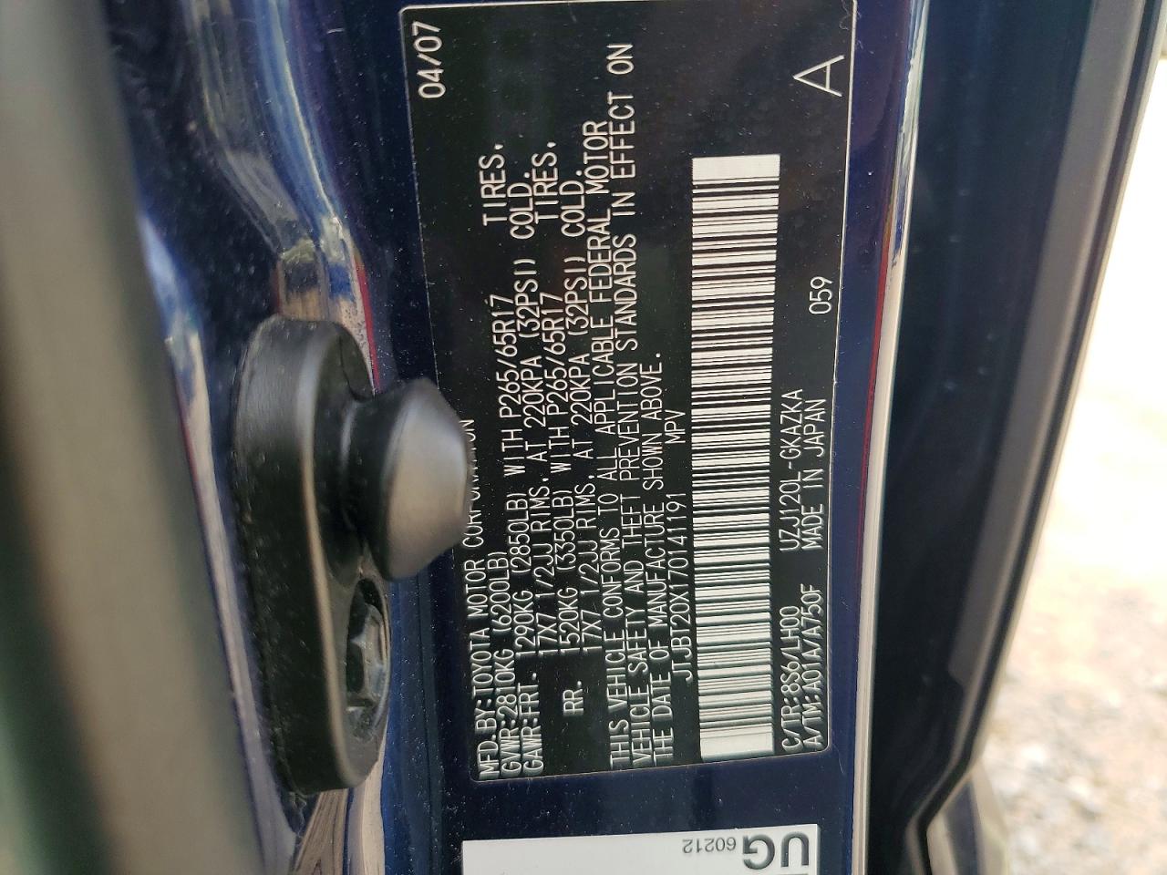 2007 LEXUS GX 470 photo 13