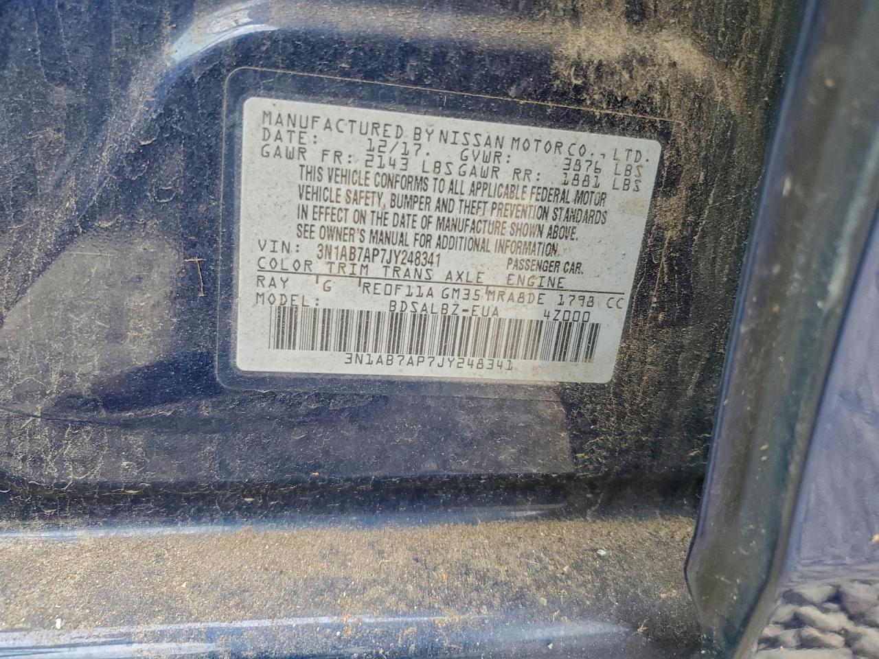 2018 NISSAN SENTRA S photo 12