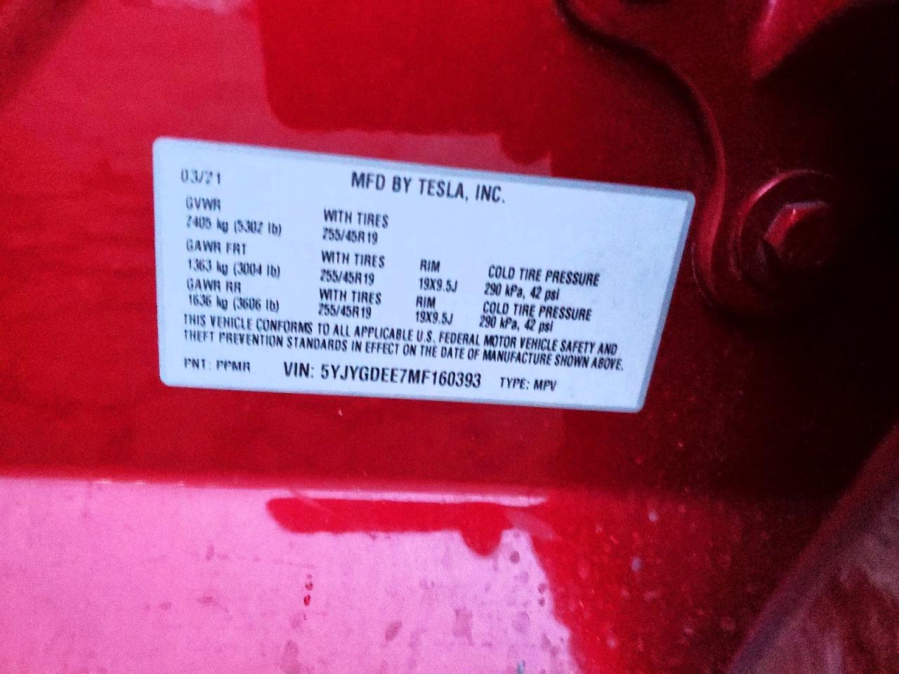 2021 TESLA MODEL Y photo 25