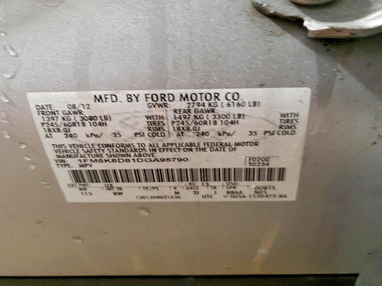 2013 FORD EXPLORER XLT photo 13