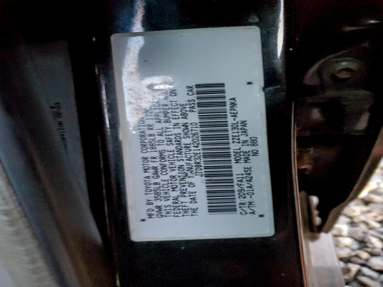 2004 TOYOTA COROLLA CE photo 12