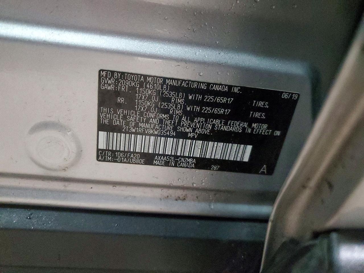 2019 TOYOTA RAV4 XLE photo 14