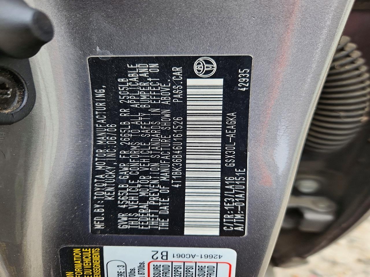 2006 TOYOTA AVALON XL photo 23