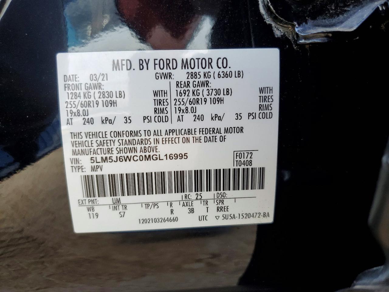 2021 LINCOLN AVIATOR photo 13