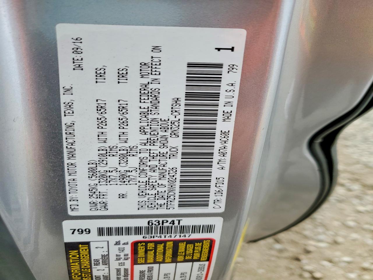 2017 TOYOTA TACOMA ACCESS CAB photo 12