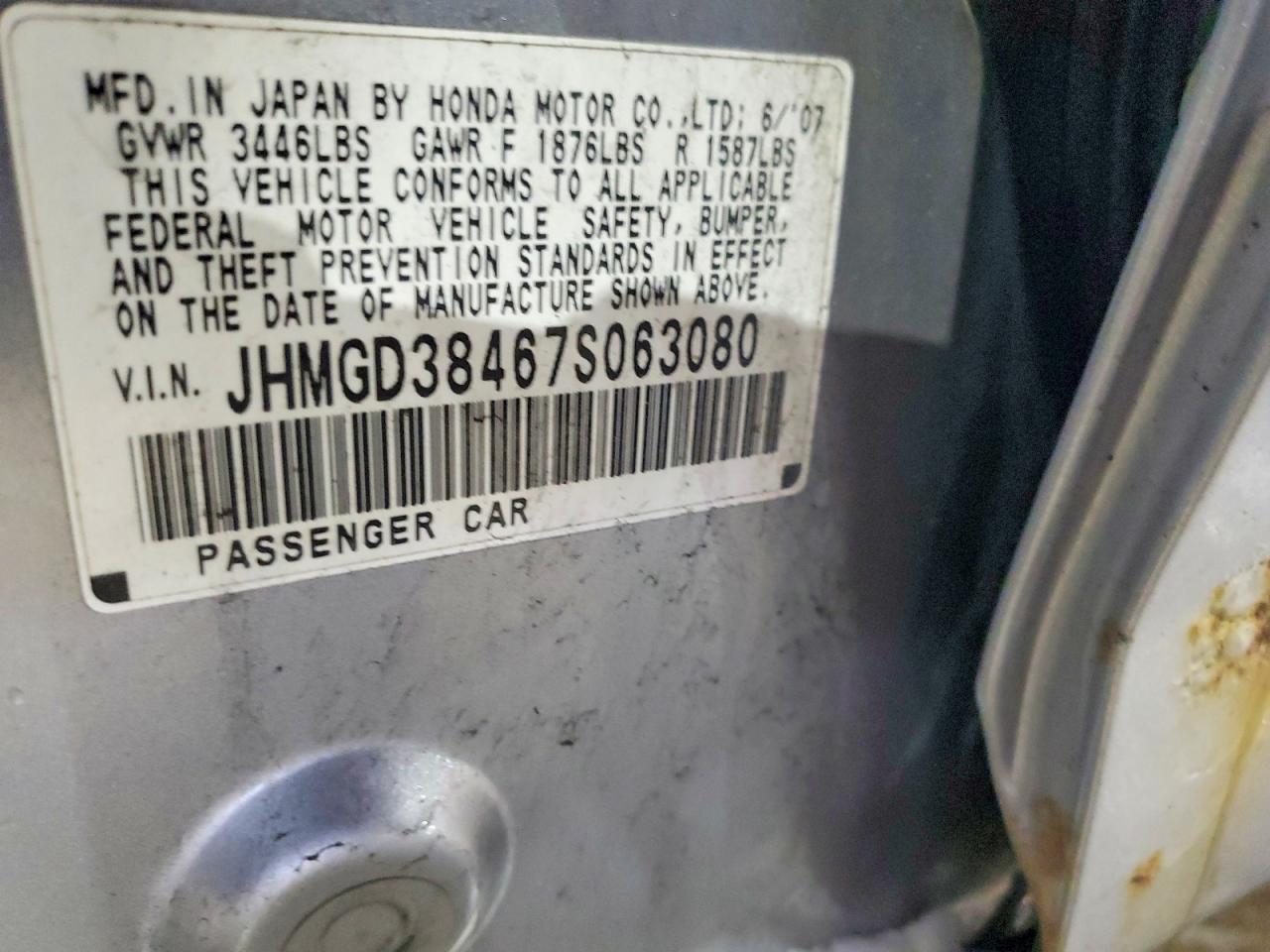 2007 HONDA FIT photo 12