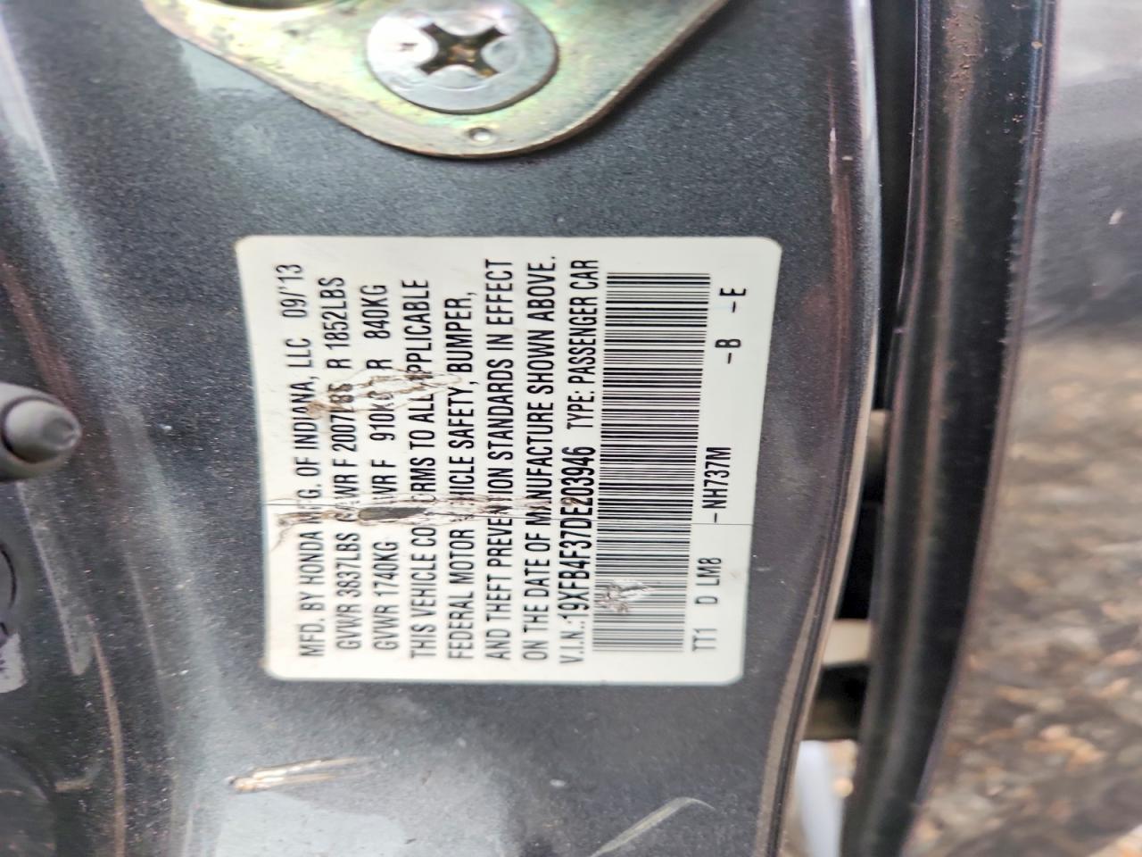 2013 HONDA CIVIC HYBRID L photo 12