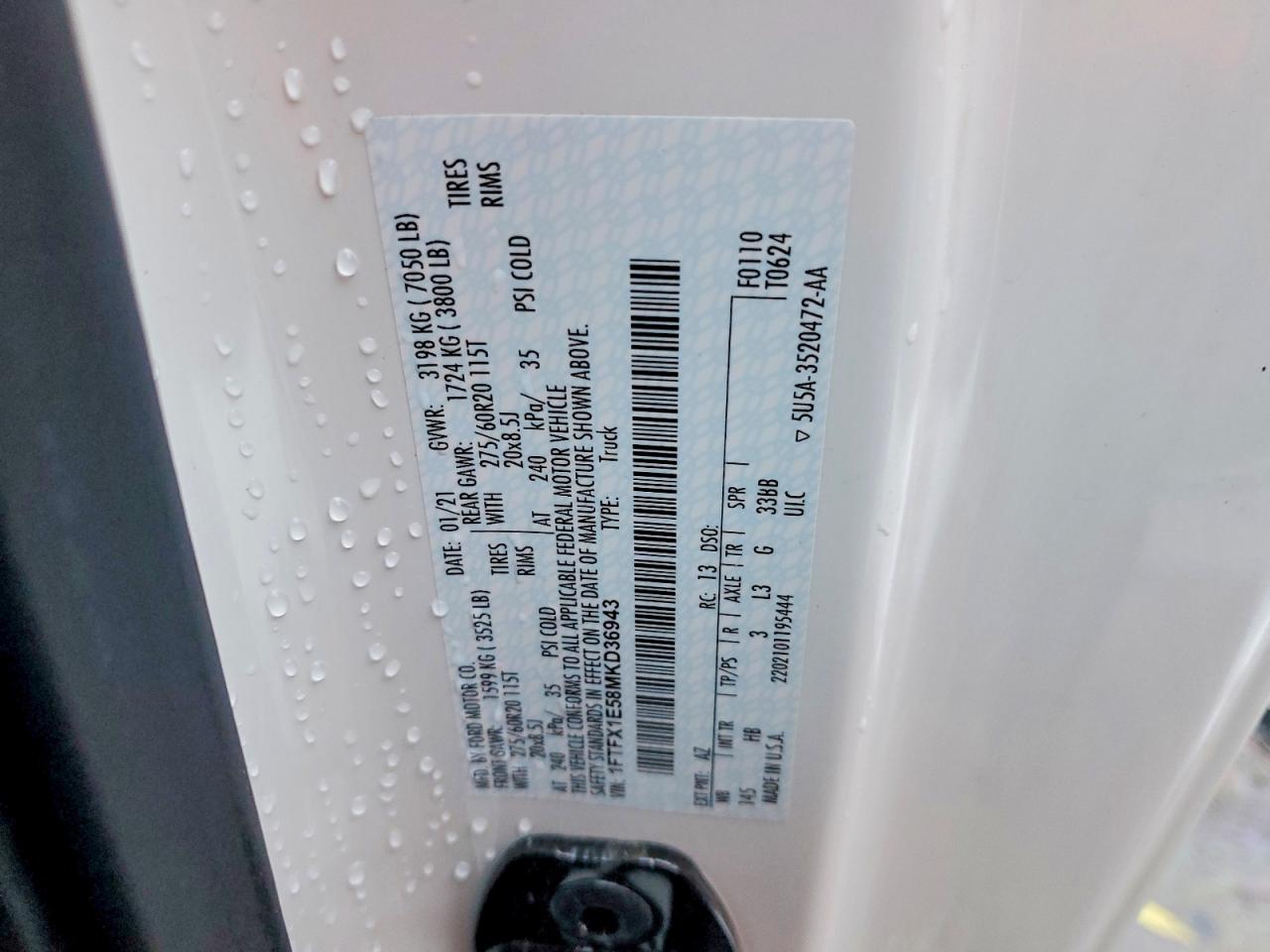 2021 FORD F150 SUPER CAB photo 13