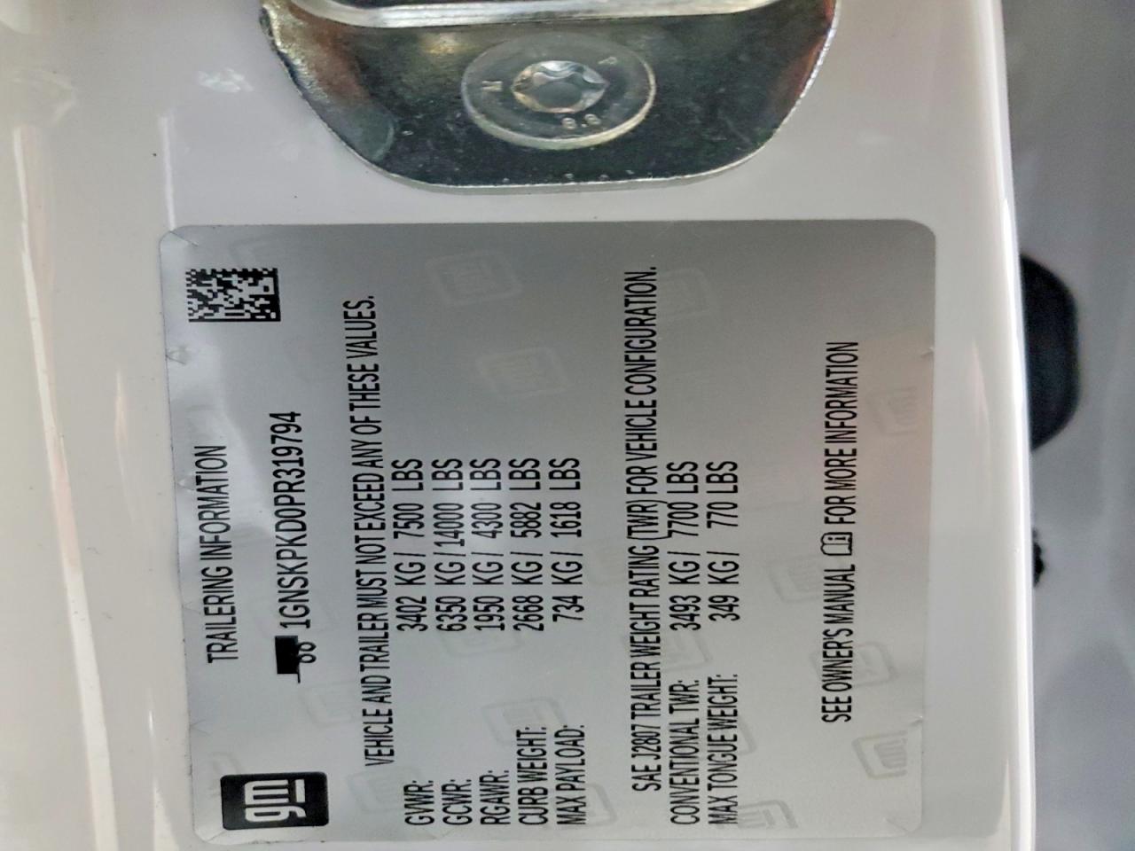 2023 CHEVROLET TAHOE K1500 Z71 photo 13