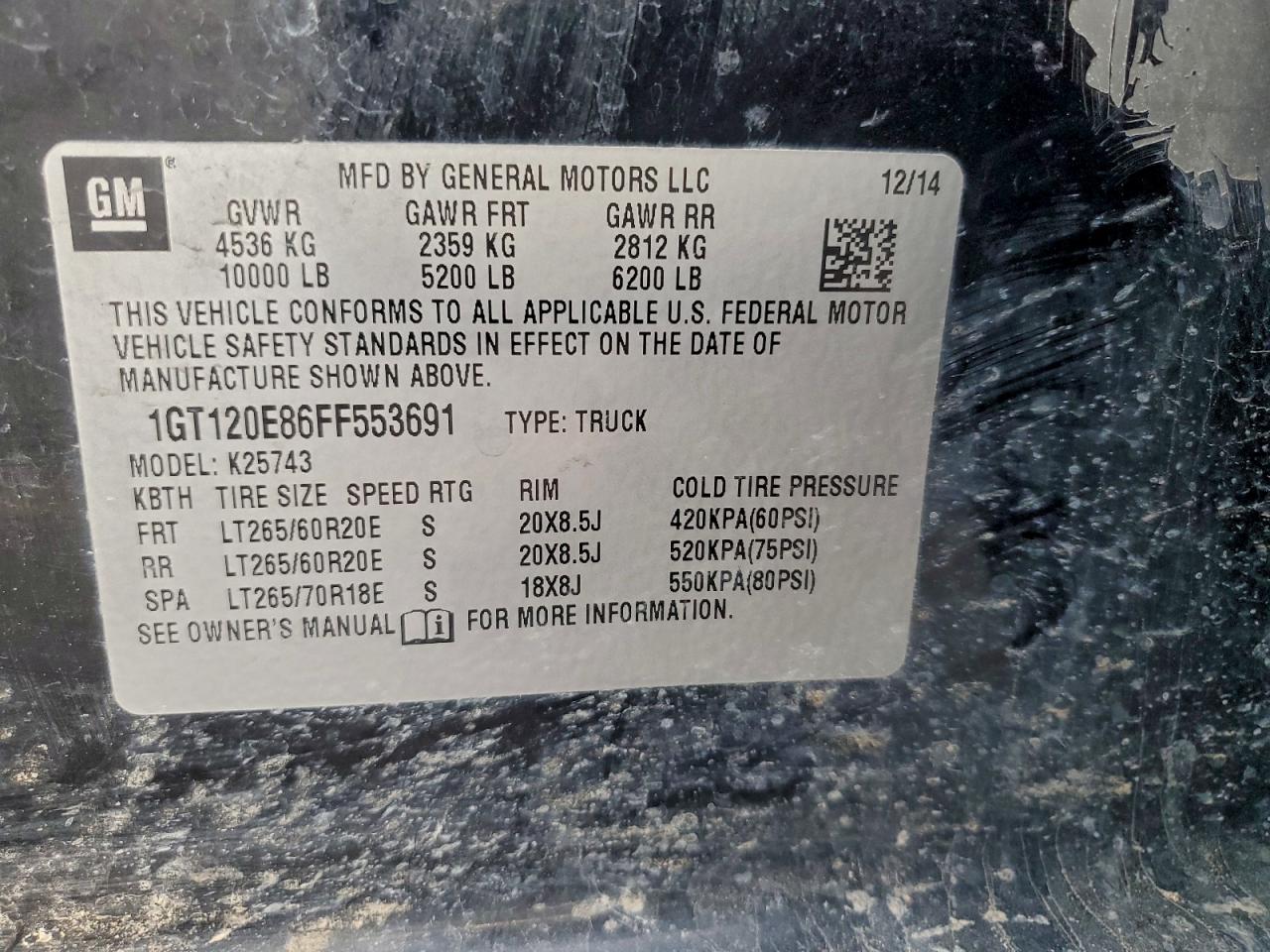2015 GMC SIERRA K2500 DENALI photo 12