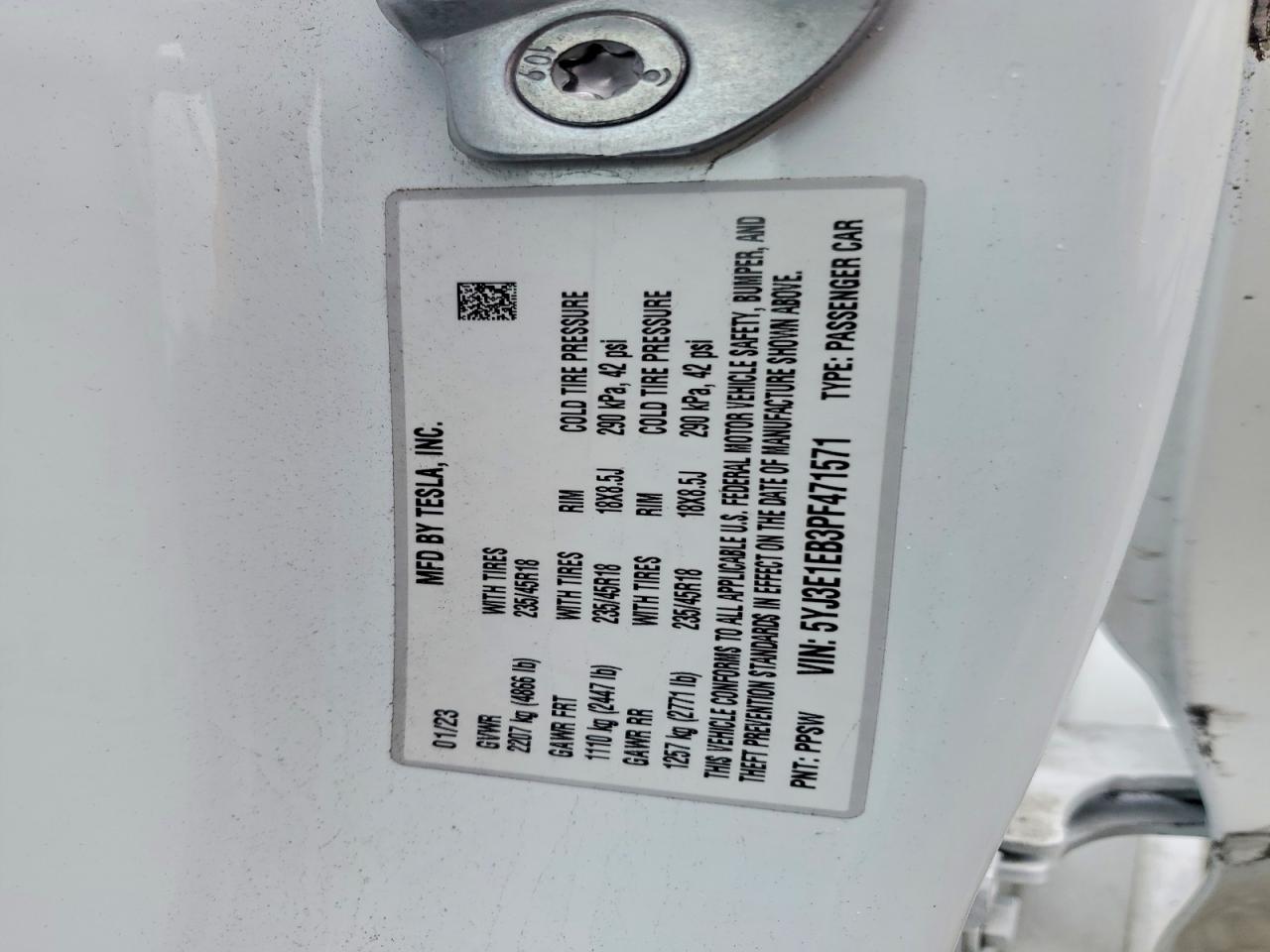 2023 TESLA MODEL 3 photo 12